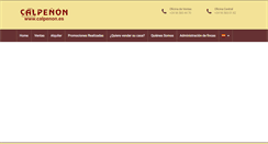 Desktop Screenshot of calpenon.es